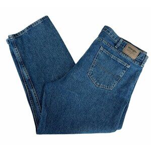 Wrangler Authentics Men's Sz 46 x  30 Classic Relaxed Fit Jeans Stonewashed